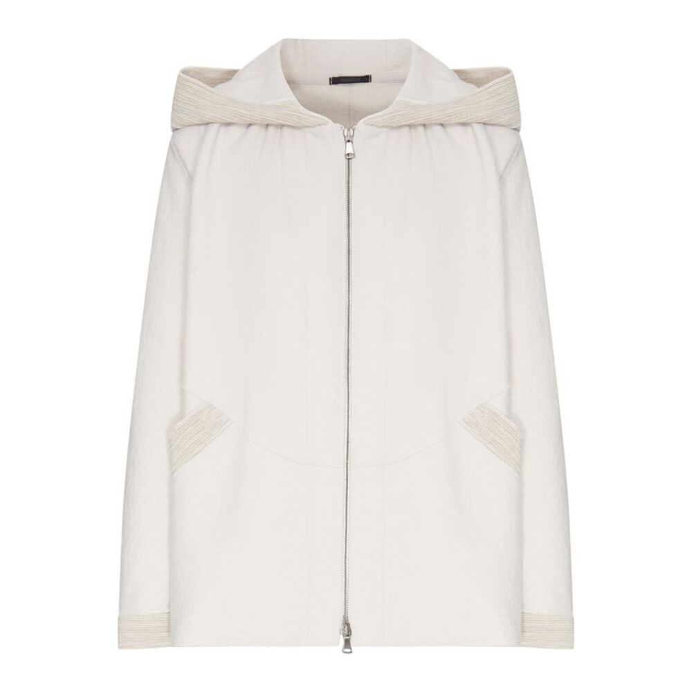 Transit Women Hooded Jacket With Two-Way Zip